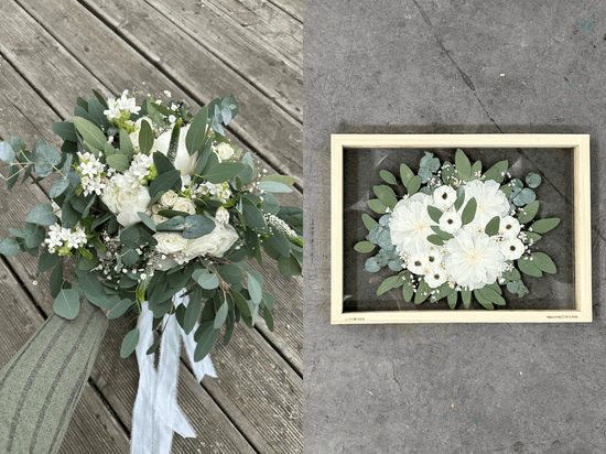 Svatební obraz z kytice LissWood