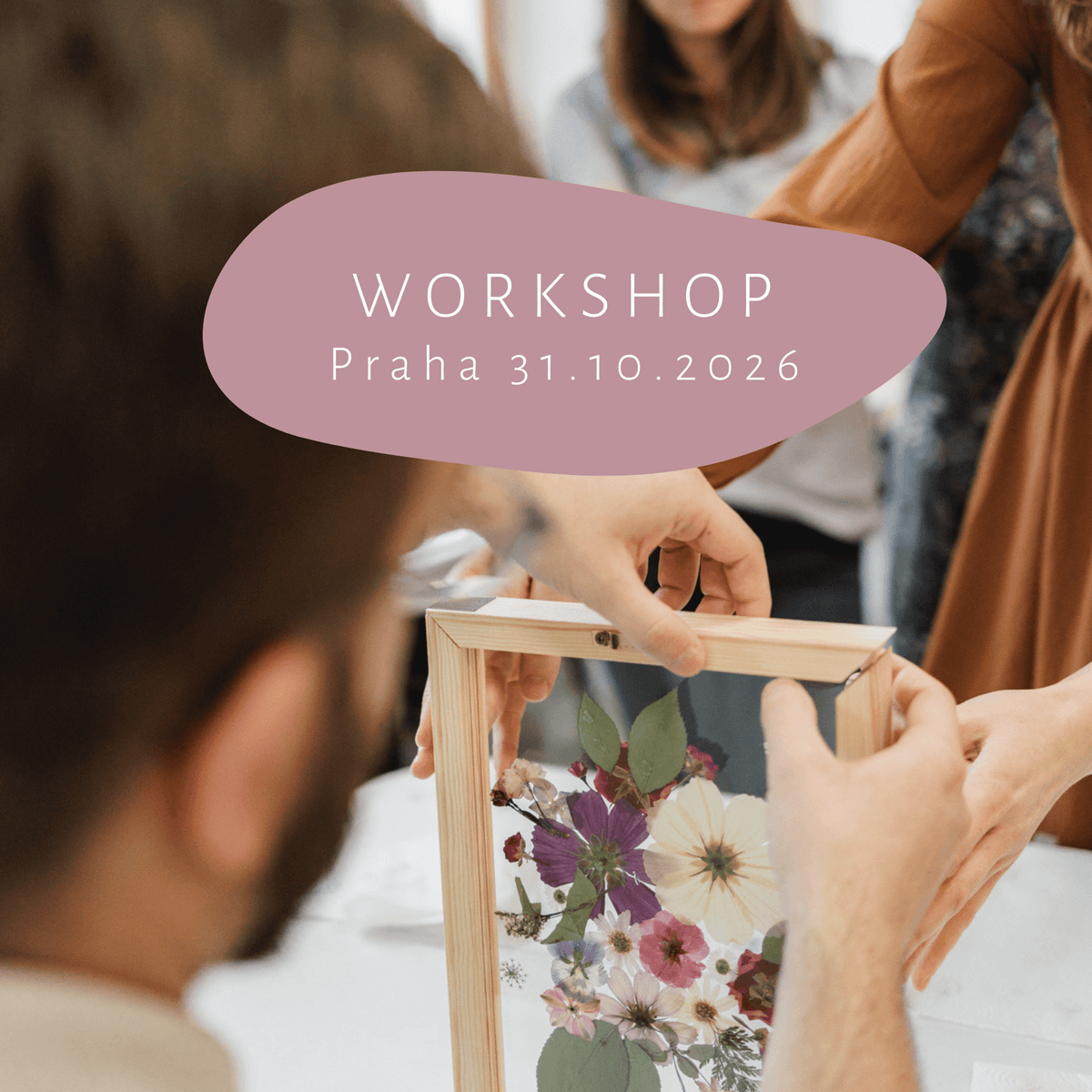 Kvetinový workshop tvorba obrazu - PRAHA 31.10.2026